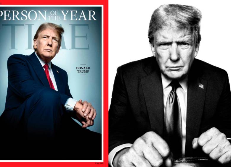 Donald Trump posa con la portada de la revista Time tras ser nombrado Persona del Año 2024. FOTO tomada de Instagram @time