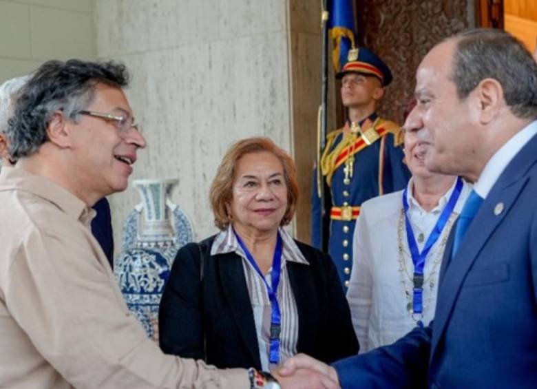 A la visita asistió el presidente Petro y la canciller Villavicencio. FOTO: CANCILLERÍA