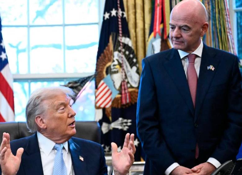 El presidente de Estados Unidos, Donald Trump y el presidente de la Fifa, Gianni Infantino en la Casa Blanca. FOTO: Tomada de Instagram @Fifa