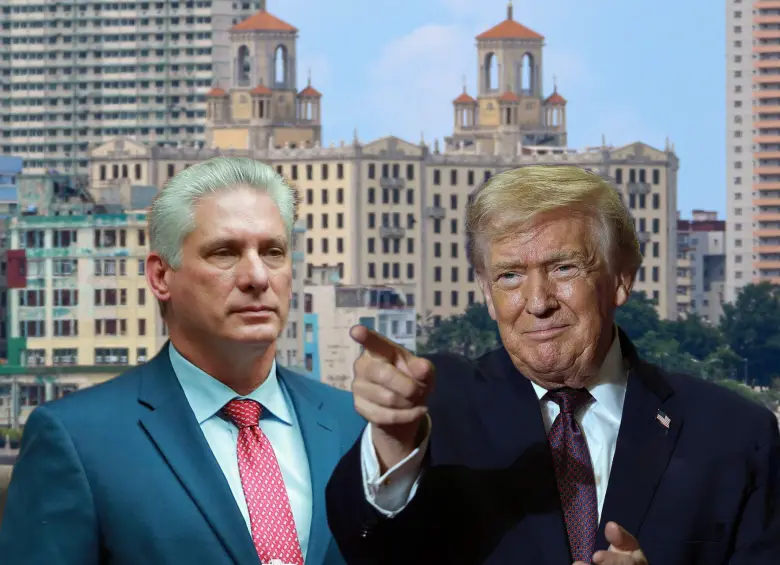 El presidente de Cuba, Miguel Díaz-Canel, confirmó lo que meses atrás había afirmado Donald Trump: hay conversaciones entre funcionarios de la isla y la Casa Blanca. Fotos: Getty Images y AFP