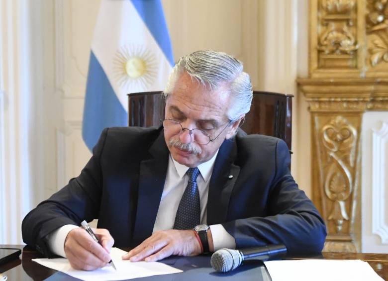 Alberto Fernández, presidente de Argentina entre los años 2019 y 2023. Foto: Colprensa.