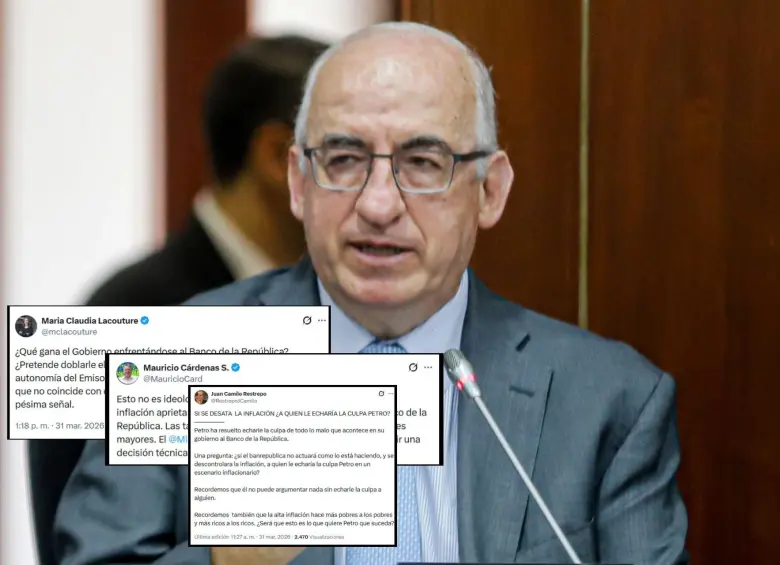 Exministros y sectores respaldaron la independencia del Banco de la República. FOTOS: Capturas de X y Colprensa