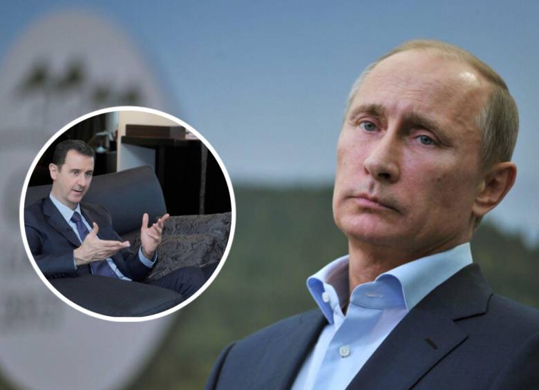 Portavoces del gobierno de Vladimir Putin niegan la presencia del derrocado Bashar Al Asad. Fotos: Colprensa