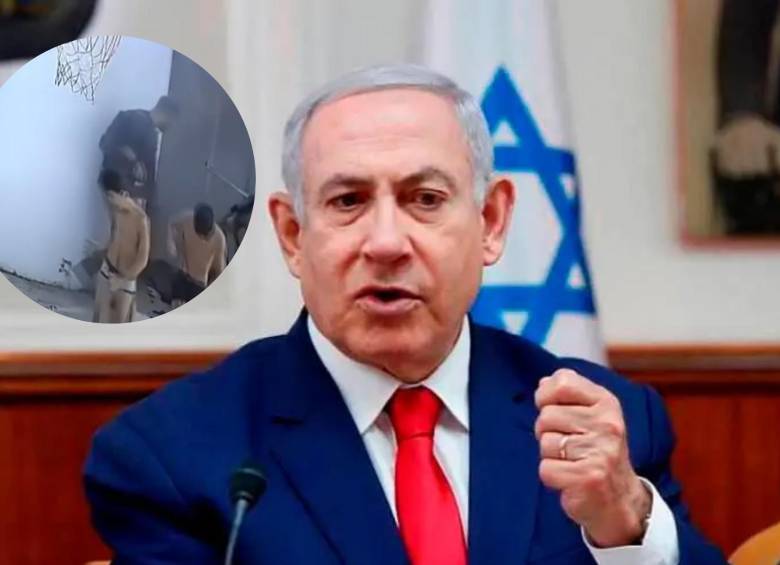 El primer ministro aseguró que, según él, Israel no inició la guerra. El punto ha sido ampliamente debatido. Foto: AFP/Captura de pantalla