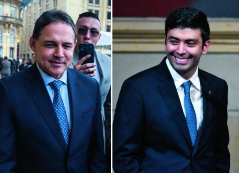 A la izquierda, Henríquez, del Centro Democrático. A la derecha, Barguil, quien ganó en la Cámara por unanimidad. FOTOS: COLPRENSA.