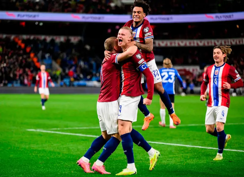 Erling Haaland convirtió 16 en el clasificatorio al Mundial,. Este domingo convirtió dos. FOTO @HAALAND