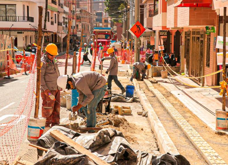 Los arreglos de los andenes se realizarán en 13 barrios de este municipio del sur del Valle de Aburrá. FOTO: CORTESÍA ÁREA METROPOLITANA