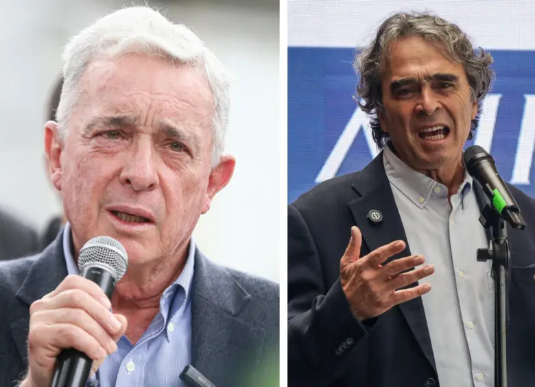 A la izquierda, el expresidente Álvaro Uribe; derecha, el exgobernador Sergio Fajardo. Foto: Colprensa
