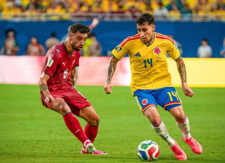 Gustavo Puerta vs. Portugal. FOTO: Tomada de redes sociales @gustavo_puerta_10