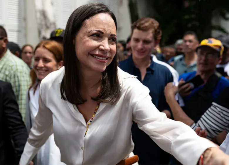 Machado ha sido la voz opositora más fuerte contra el régimen dictatorial venezolano. Foto: Colprensa.