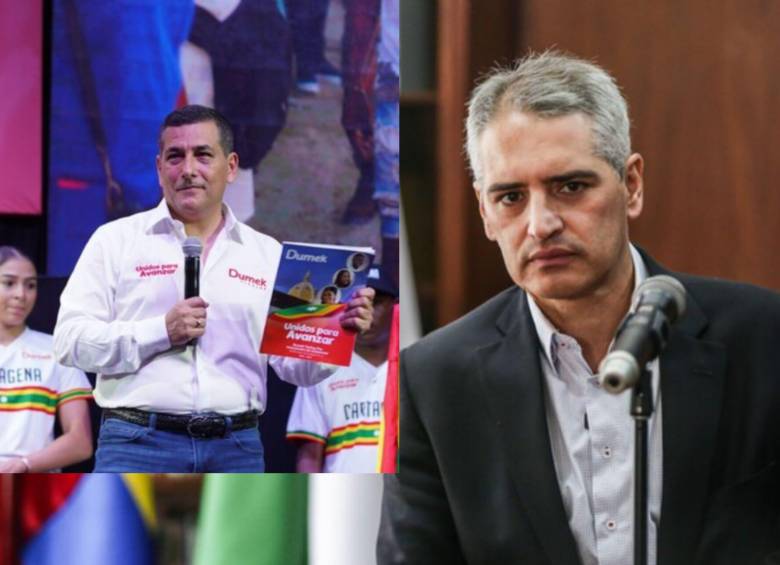 Andrés Julián Rendón y Dumek Turbay son los mandatarios locales con mayor impacto en redes sociales. Fotos: Colprensa