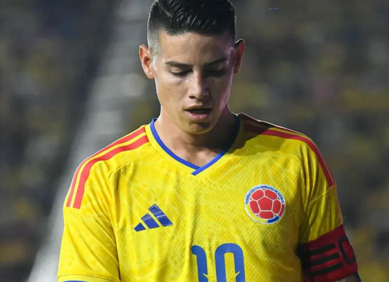 James Rodríguez en un partido con la Selección Colombia. FOTO: Tomada de redes sociales @jamesdrodriguez