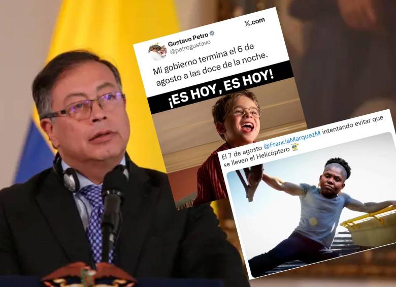 Fin del gobierno de Gustavo Petro, estas son las reacciones y memes que son tendencia en Colombia. Foto: redes sociales / colprensa