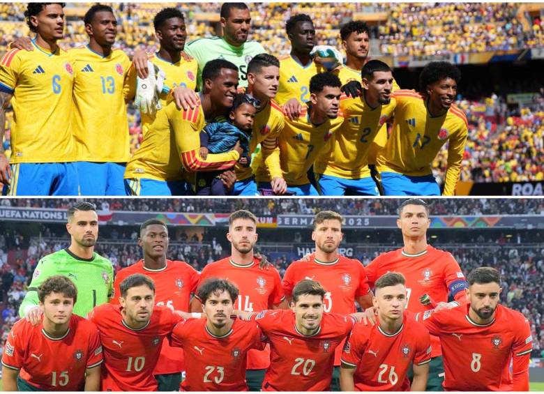 El partido entre Colombia y Portugal es uno de los más atractivos en el Mundial de Norteamérica 2026. FOTO: Getty y FCF
