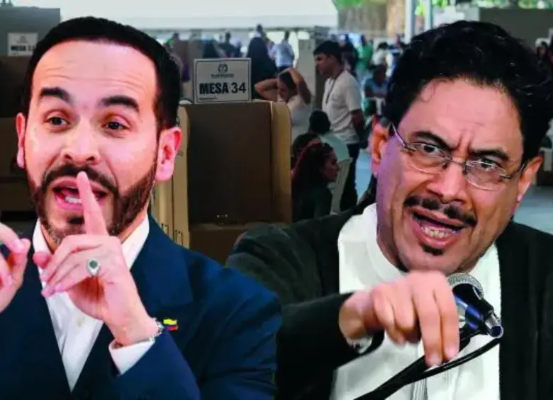 Abelardo de la Espriella e Iván Cepeda disputarán la segunda vuelta por la presidencia de Colombia. FOTO: Colprensa / El Colombiano
