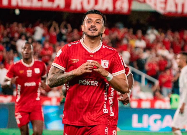 Yeison Guzmán, goleador del FPC con 8 tantos. FOTO: X AméricadeCali