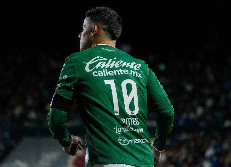 James Rodríguez en un partido con Club León. FOTO: Tomada de redes sociales Club León