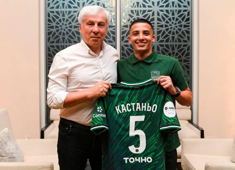 Kevin Castaño fue presentado en FC Krasnodar de Rusia, será compañero de Jhon Córdoba