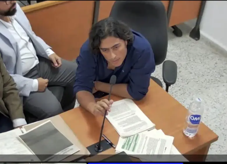 Nicolás Petro, hijo mayor del presidente Gustavo Petro. Foto: captura de video