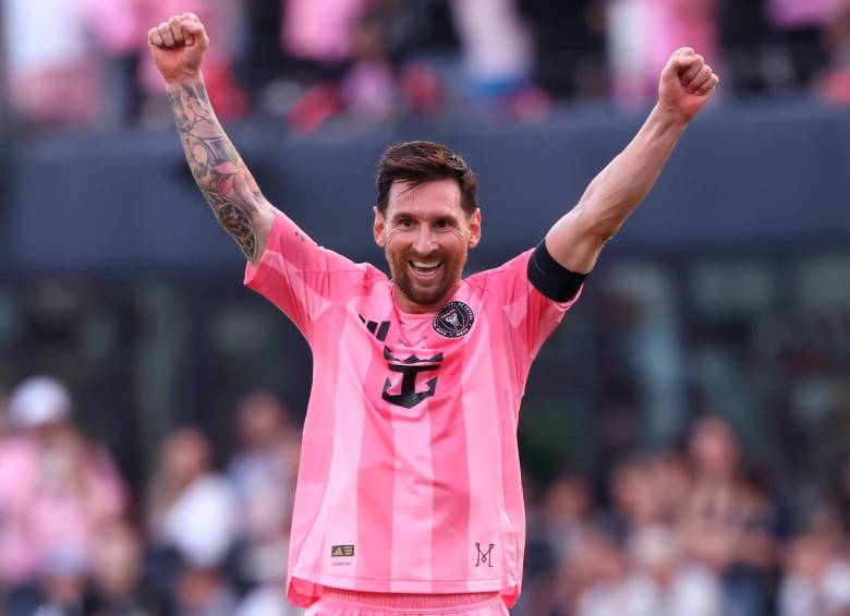 El futbolista argentino Lionel Messi es la gran figura del Inter de Miami que se enfrentará con Atlético Nacional. Foto: Getty