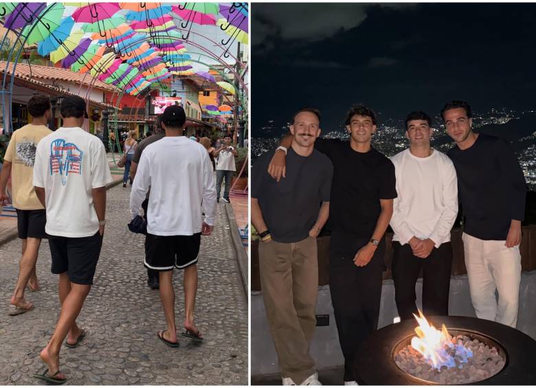 João Félix compartió fotos en Medellín y el oriente de Antioquia junto con sus amigos. FOTO: Tomada de las redes sociales de @joaofelix79