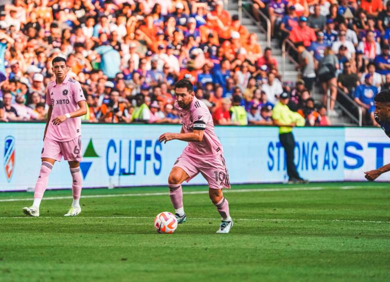 Lionel Messi ya llevó al Inter a su segunda final desde que él arribó al club de Miami. FOTO: Tomada de X (antes Twitter) @InterMiamiCF