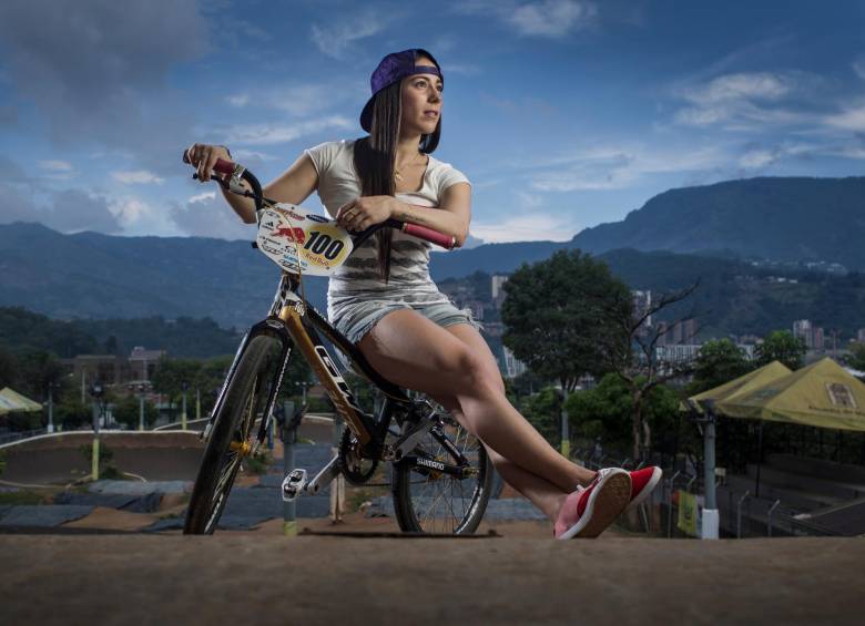 Mariana Pajón, reina mundial de BMX, busca llegar a sus cuartos Juegos Olímpicos. FOTO CORTESÍA