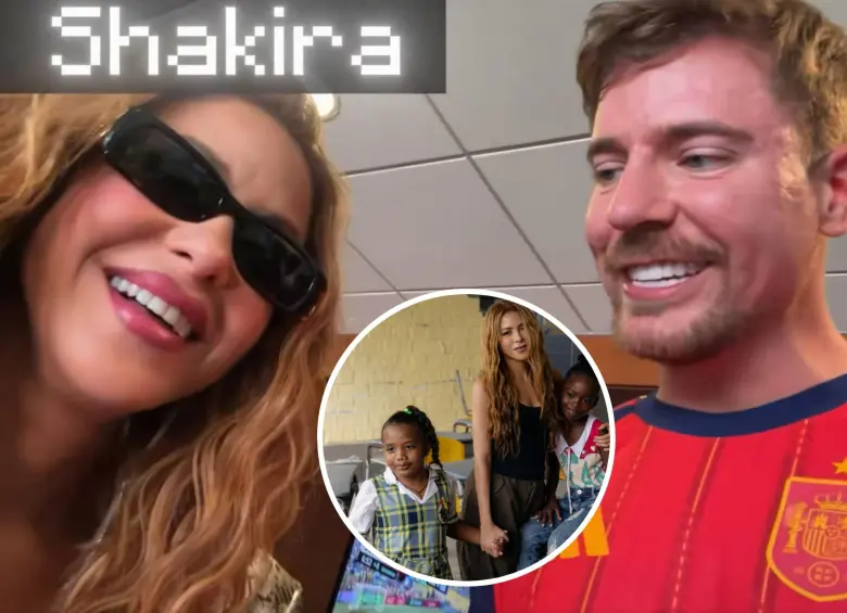 Shakira y MrBeast hicieron un “trato” para construir escuelas en Colombia. Foto: captura de video “Una Semana en la Vida de MrBeast” / redes sociales @shakira