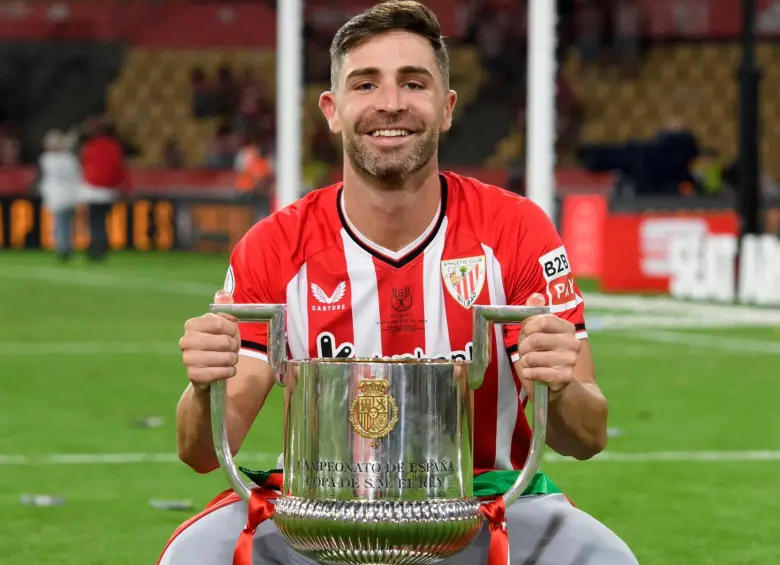 Yeray Álvarez, campeón de la Copa del Rey con el Athletic Bilbao. FOTO: REDES SOCIALES YERAY ÁLVAREZ