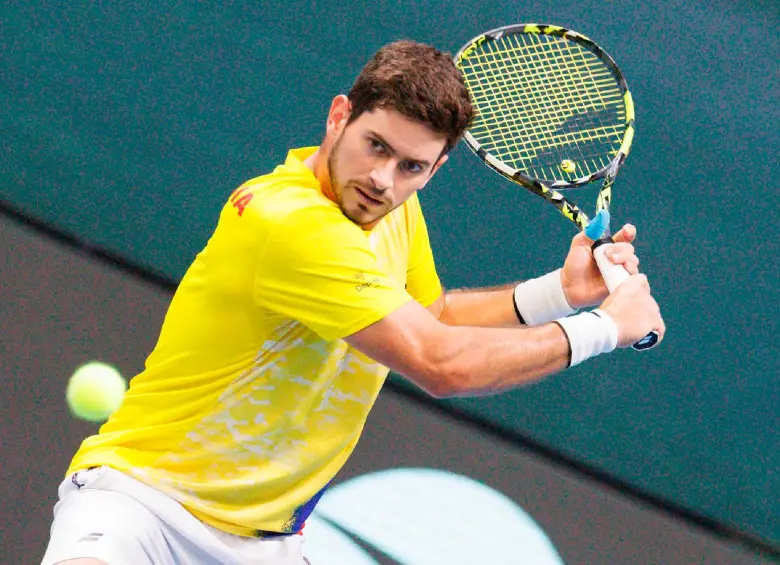 Nicolás Mejía, figura de Colombia en Copa Davis. FOTO X-FEDECOLTENIS