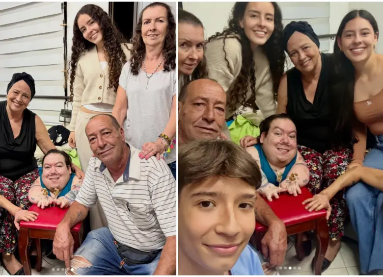 Alejo y su familia en su cumpleaños número 33, el pasado 10 de febrero. FOTO: Tomada de redes sociales @alejolittle