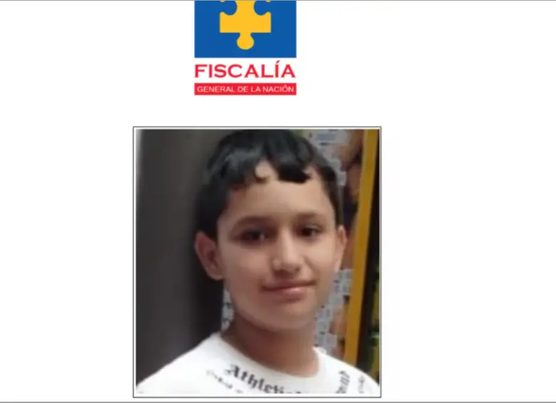 Óscar Santiago Méndez Sánchez, de 14 años. FOTO: FISCALÍA GENERAL DE LA NACIÓN