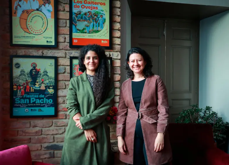 Yannai Kadamani, ministra de cultura y María Mercedes González, directora del Mamm se reunieron en Bogotá. FOTO: Cortesía MinCultura