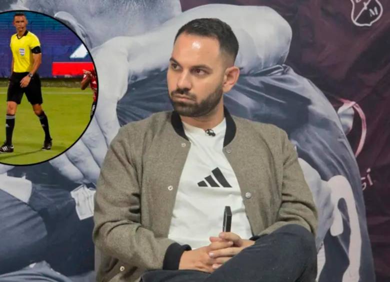 El director deportivo del DIM, Federico Spada, denunció la actuación de Carlos Ortega en el partido contra Envigado. FOTO: EL COLOMBIANO