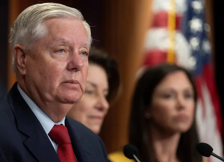 El senador republicano Lindsey Graham asegura que Trump impondrá aranceles a Colombia por presunto apoyo al narcotráfico. FOTO: AFP