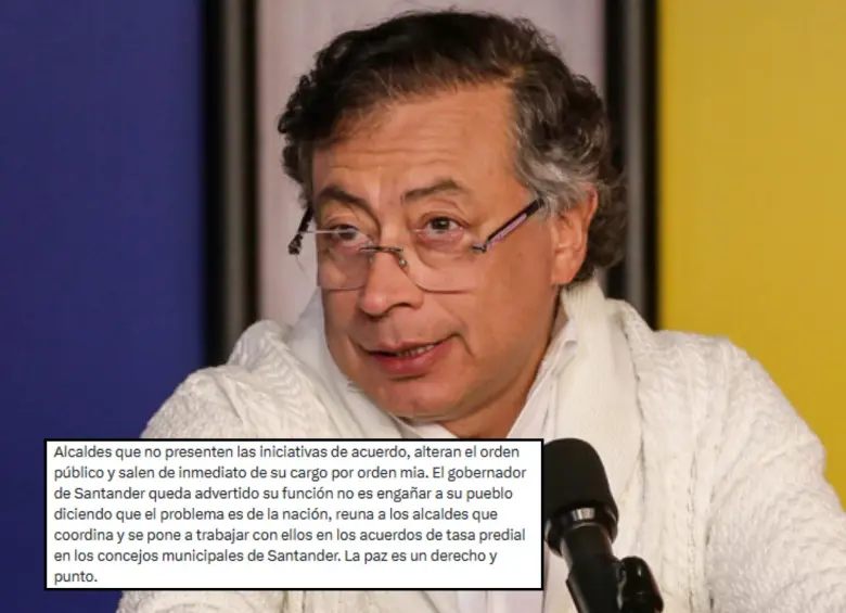 Gustavo Petro, presidente de Colombia, escribió el mensaje a través de su cuenta de X (antes Twitter). Foto: Colprensa/ Redes sociales. 
