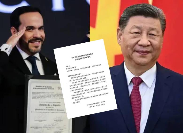 Xi Jinping felicita a De la Espriella por su elección como presidente y reafirma compromiso de China con Colombia. Foto: Colprensa / tomada de X @zhu_jingyang