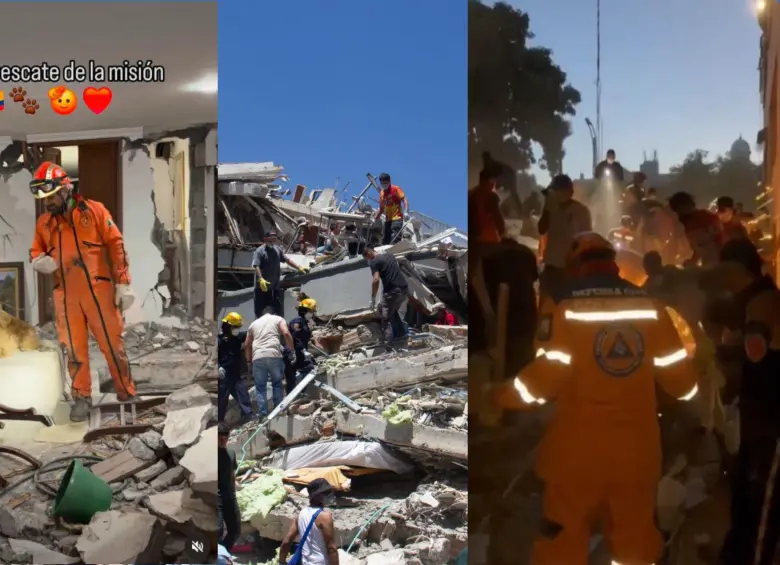 Primer rescate de Los Topos y las acciones de la Defensa Civil y brigadistas, así avanzan las labores. Foto: redes sociales 