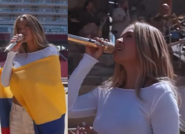 Con ‘Milagros’, Karol G cerró su participación en un concierto que reunió a más de 30 artistas. Foto: captura de video transmisión ‘Colombia: Voces por la vida’.