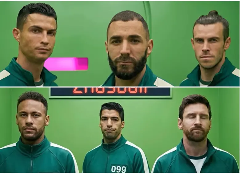 Los tridentes ‘BBC’ y ‘MSN’, de los mejores futbolistas del mundo. FOTO: Captura video de Zhasball
