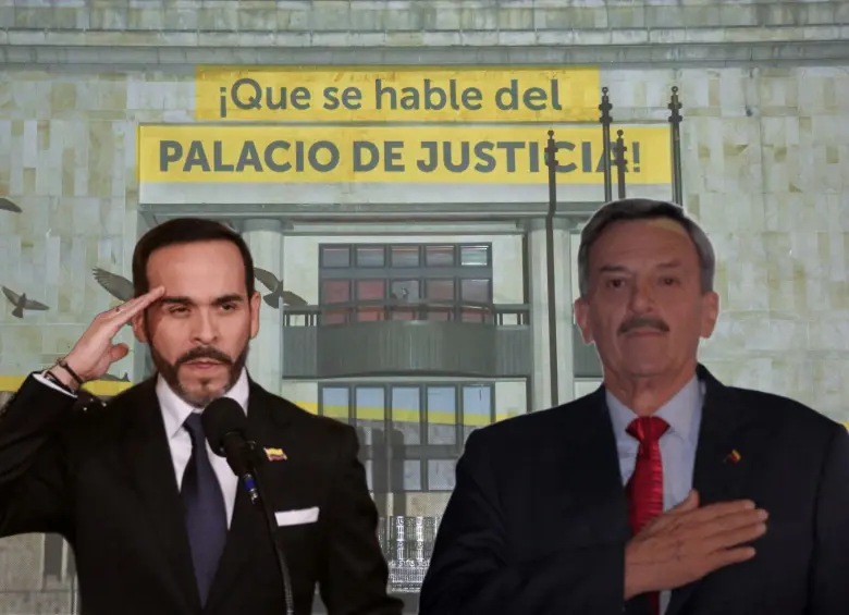 El coronel (r) Alfonso Plazas Vega (der.) habría estado a cargo de la retoma del Palacio de Justicia. FOTOS: Colprensa