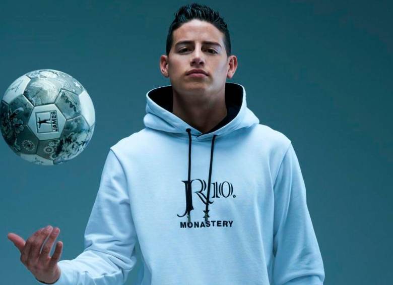 Así luce James Rodríguez y esta cápsula para Monastery. FOTO Cortesía