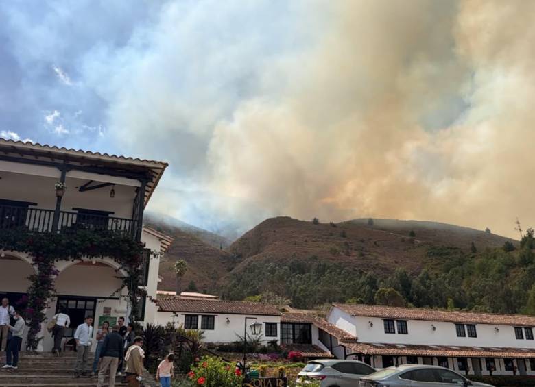 Se agrava emergencia en Boyacá por incendio forestal que completa más de 18 horas. Foto: El Colombiano.