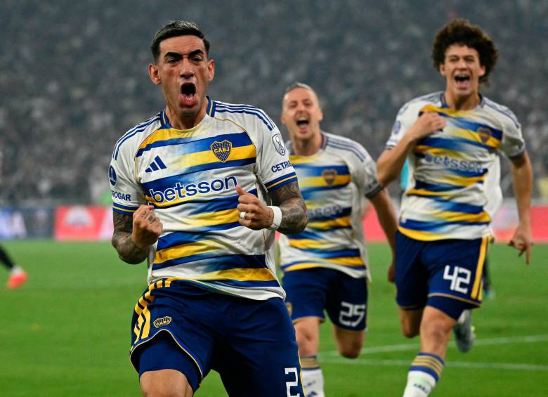 Miguel Merentiel marcó el segundo tanto de la remontada de los argentinos contra Vasco en la Sudamericana. Foto: tomada del x de @Sudamericana