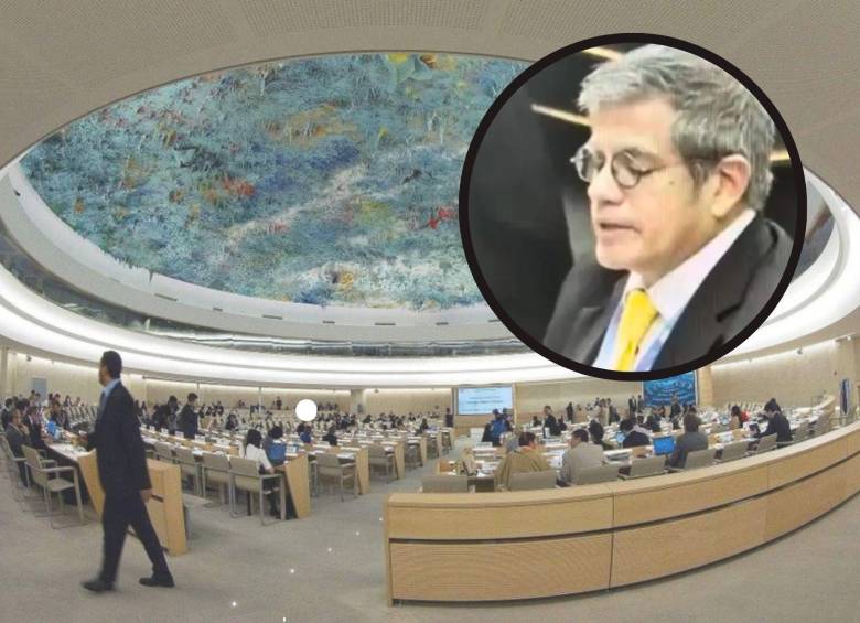 Álvaro Ayala fue quien representó al país en el consejo de Derechos Humanos de Naciones Unidas. FOTO ONU Derechos Humanos y captura de video