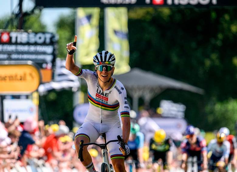 Tadej Pogačar, de 26 años, suma 13 victorias este año, dos en el Tour. FOTO X-TOUR DE FRANCIA