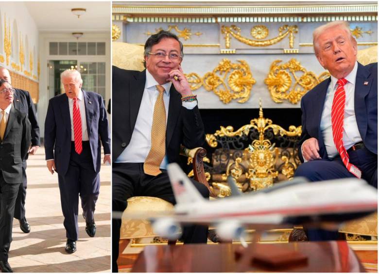 El presidente Gustavo Petro visitó por segunda vez la Casa Blanca, esta vez para encontrarse con el presidente Donald Trump. FOTOS: Tomadas de X @infopresidencia