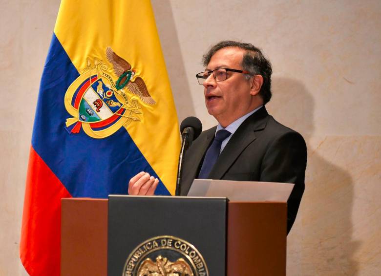 El presidente Gustavo Petro en la audiencia sobre la emergencia en La Guajira que se celebró en la Corte Constitucional. FOTO: Cortesía Presidencia