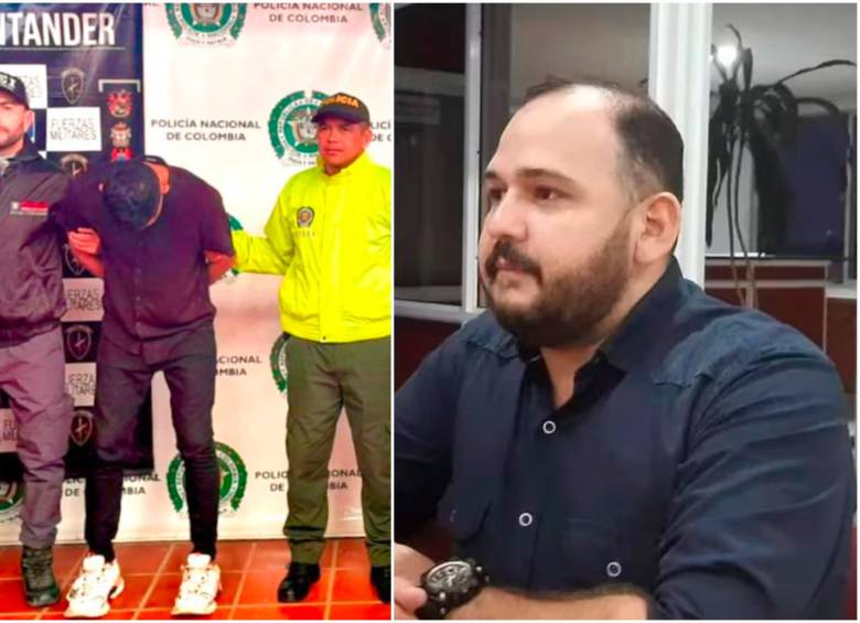 Alias Comando Criss, cabecilla del Clan del Golfo, y Luis Ángel Quintana Toloza, sindicalista, ambos judicializados por el crimen de Sibaris Lamprea Vargas. FOTOS: Colprensa y tomada de redes sociales 