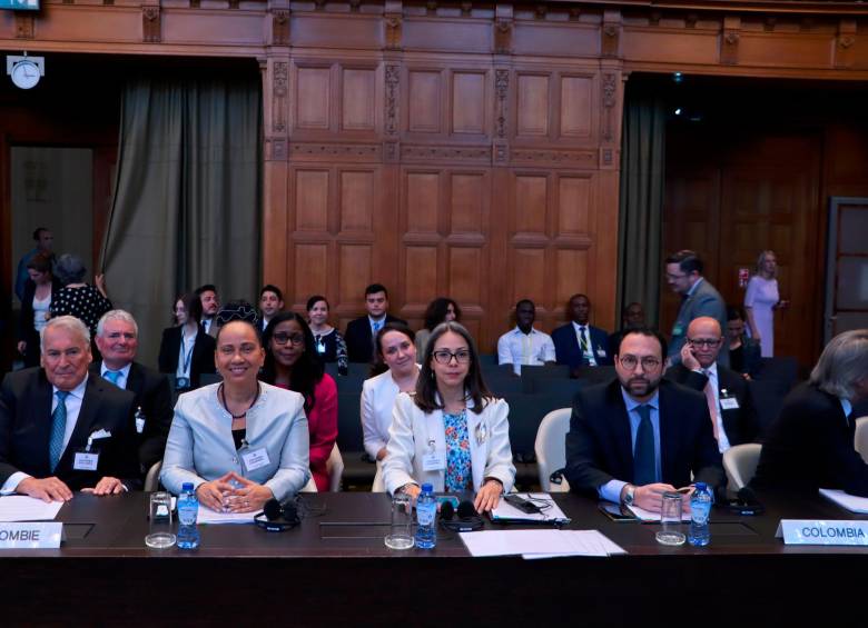 Esta fue la audiencia de la Corte Internacional de Justicia en la que Colombia le ganó a Nicaragua el fallo sobre la plataforma continental extendida. FOTO: Cortesía Cancillería